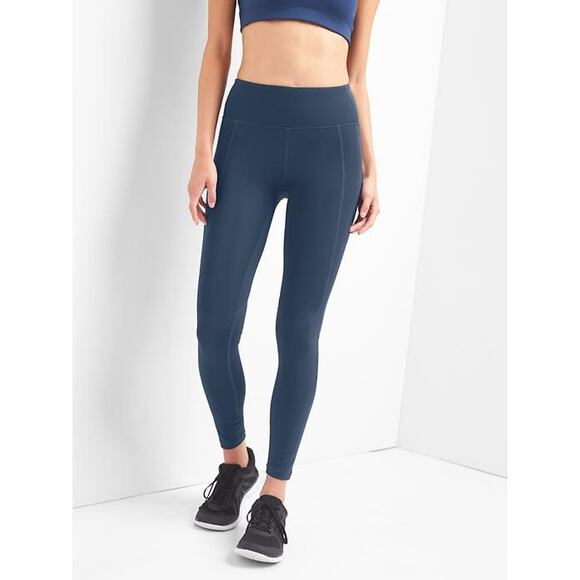 Sculp compression MP M PETITE navy tights yoga active performance full length - Picture 2 of 7